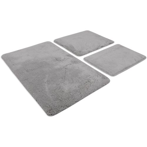 Havai - Grey Grey Acrylic Bathmat Set (3 Pieces) slika 4