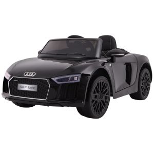 Licencirani auto na akumulator Audi R8 Spyder RS - crni/lakirani