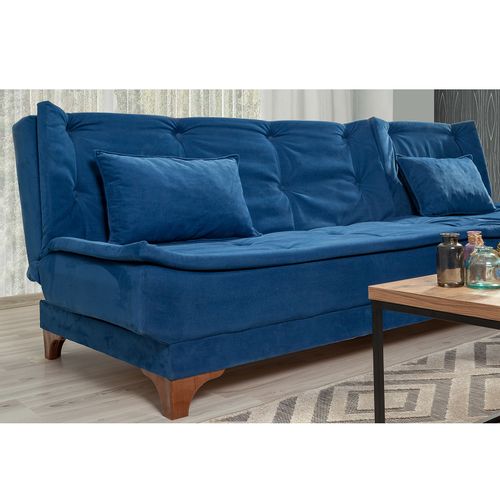 Kelebek Corner Right - Dark Blue Dark Blue Corner Sofa-Bed slika 3