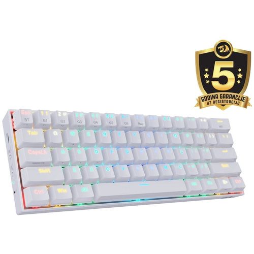 KEYBOARD - REDRAGON DRACONIC K530W RGB BLUETOOTH AND WIRED MECHANICAL WHITE slika 1