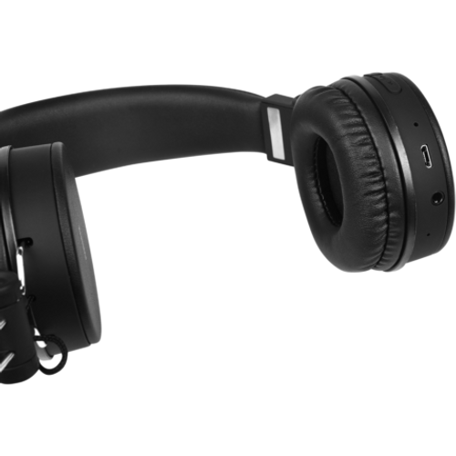 STREETZ Slušalice BT200 Naglavne Sklopive Bluetooth, 3.5 mm utor, CRNE slika 6