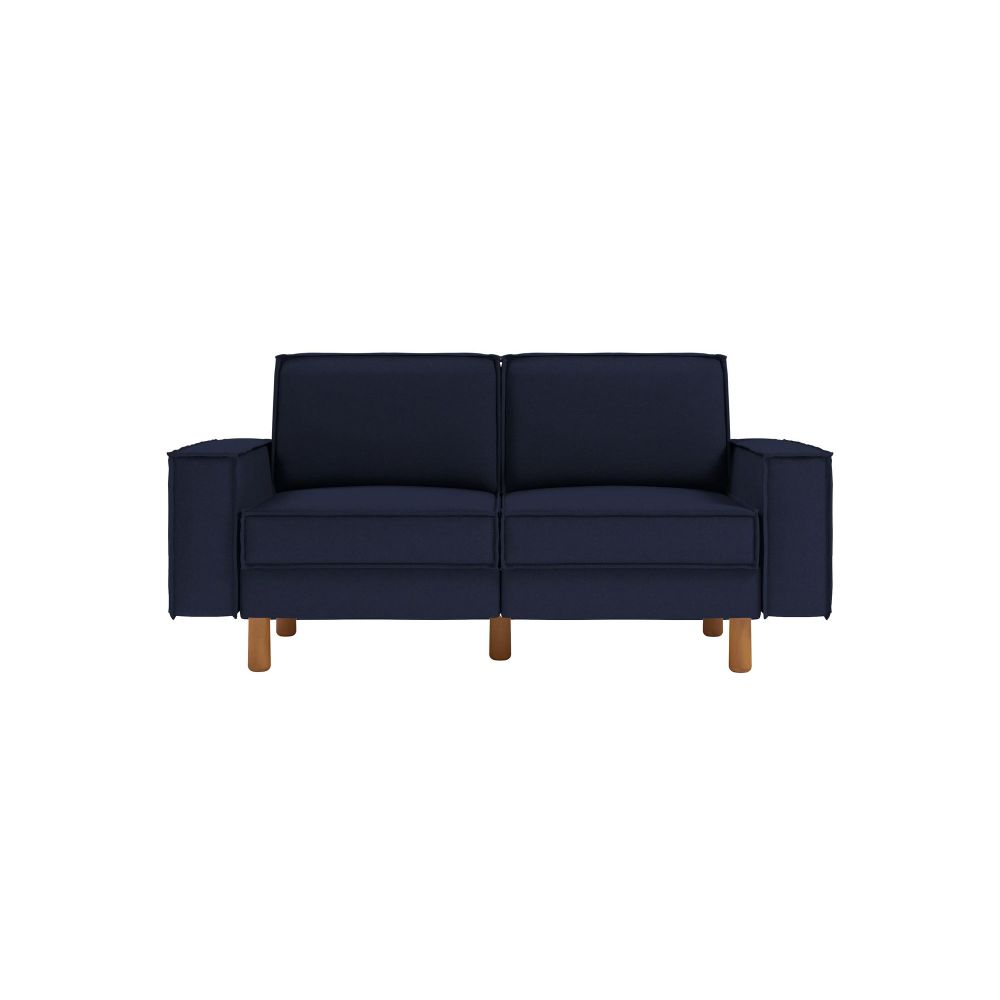 Dvosjed Sofa Sparrow 2 - noćno plava orahova boja slika 2