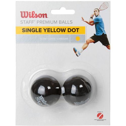 Wilson staff squash yellow dot 2 pack ball wrt617800 slika 1