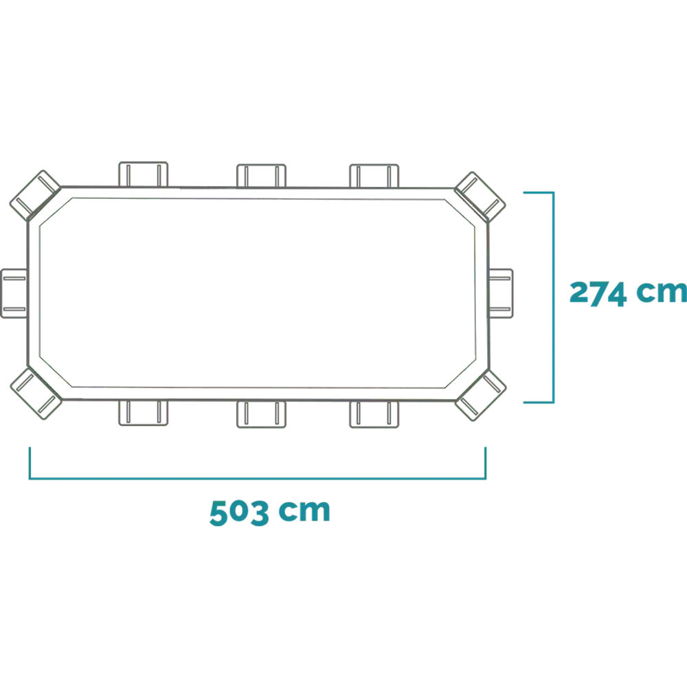 Intex montažni bazen Prism Frame  503x274x122 cm sa filter pumpom 26796NP slika 5