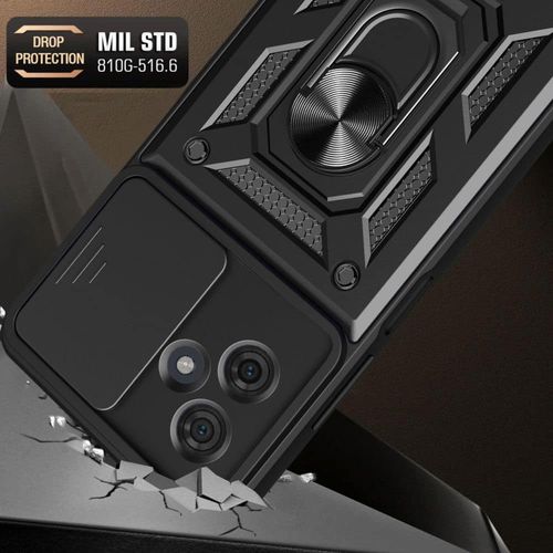 Techsuit – serija CamShield zaštitna maskica za Motorola Moto G54 – crna slika 3