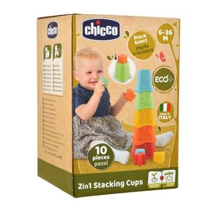 Chicco Didaktička igračka ECO+ 2U1 Stacking Cups - Slaganje čaša