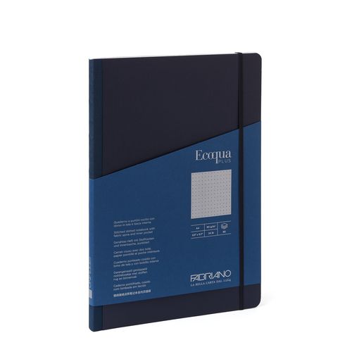 FABRIANO notes Ecoqua plus pocket šiven s platnenim rubom 9x14 90g 80l na točkice blue 19149004 slika 2