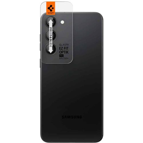 Spigen - Optik.TR EZ FIT staklo za kameru (2 kom) za Samsung Galaxy S23 / S23 Plus - crno slika 2