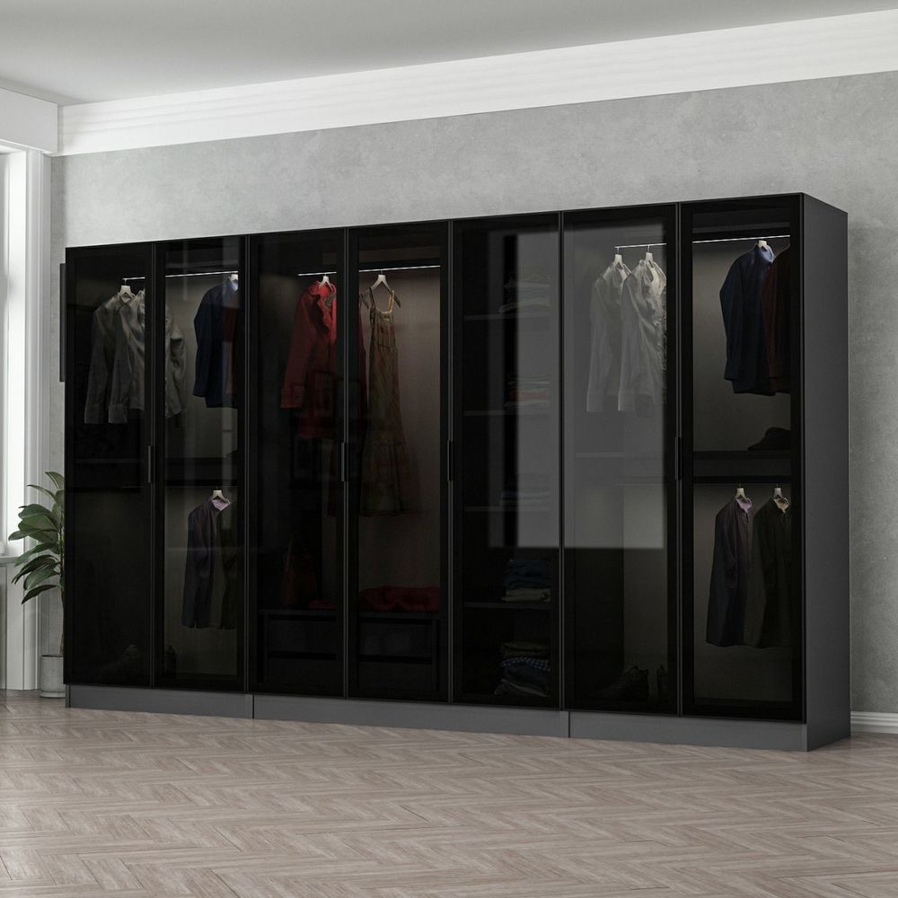 Kale - 6655 Anthracite Crni Ormar slika 1