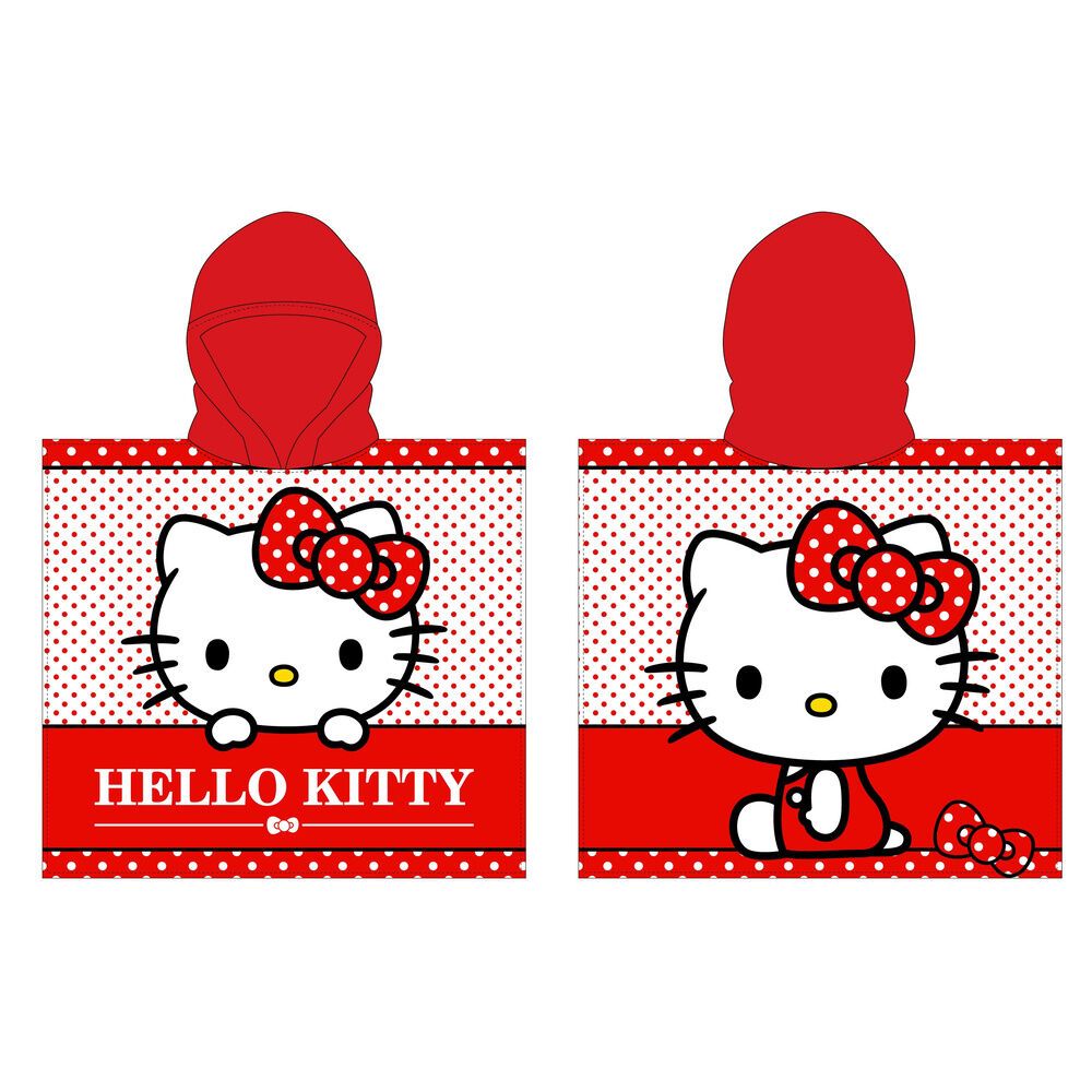 Hello Kitty pončo ručnik od mikrovlakana slika 1