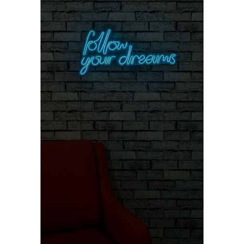 Wallity Zidna dekoracije svijetleća EAT, Follow Your Dreams - Blue slika 11