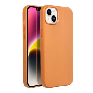 Kožna maska Mag Cover za iPhone 14 Plus narančasta