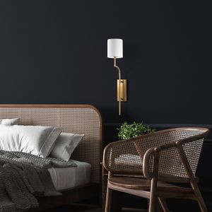 Zidna Lampa Lumora - 15337, boje: Zlato, Bijela