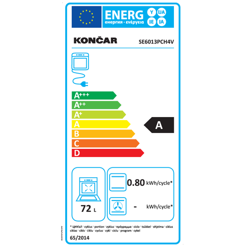 Končar štednjak SE6013PCH4V slika 2