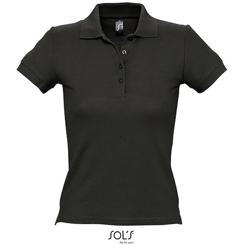 PEOPLE ženska polo majica sa kratkim rukavima - Crna, XL  slika 5