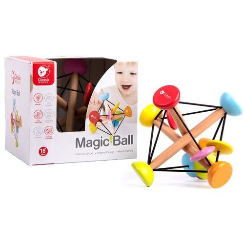 Classic World Drvena Igračka za bebe Magična lopta slika 5