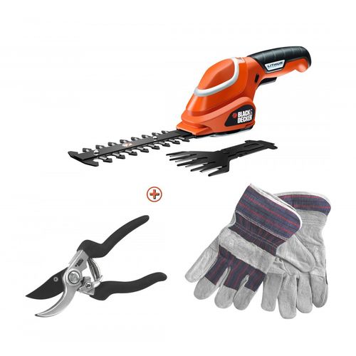 Black & Decker GSL700KIT škare za živicu i ukrasno grmlje 7,2v  slika 1