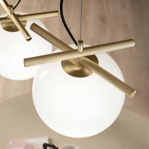 LAMPA WISZĄCA SUFITOWA ZŁOTA APP1577-5C slika 3