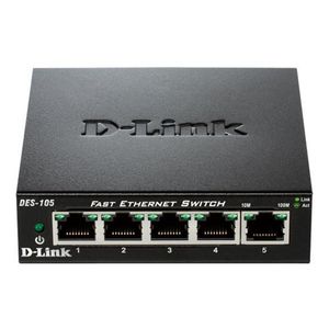 D-Link switch neupravljivi,DES-105/E (metalno kućište)