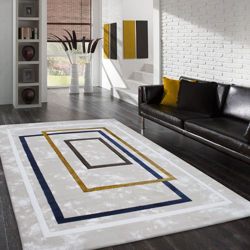 Conceptum Hypnose  2654A - Gold  Gold
Dark Blue
Brown
White Hall Carpet (80 x 150) slika 1