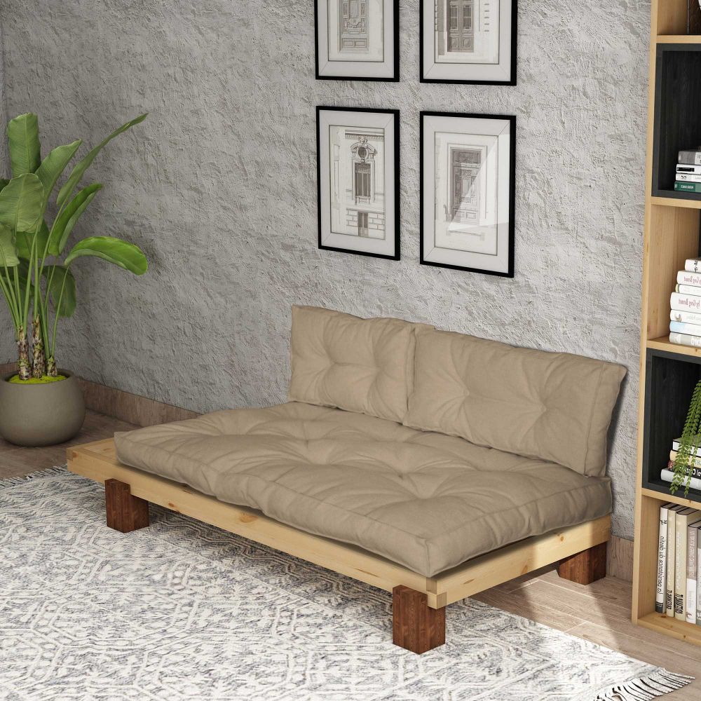 Lounger CPT8301-200, prirodne i kamel boje slika 3