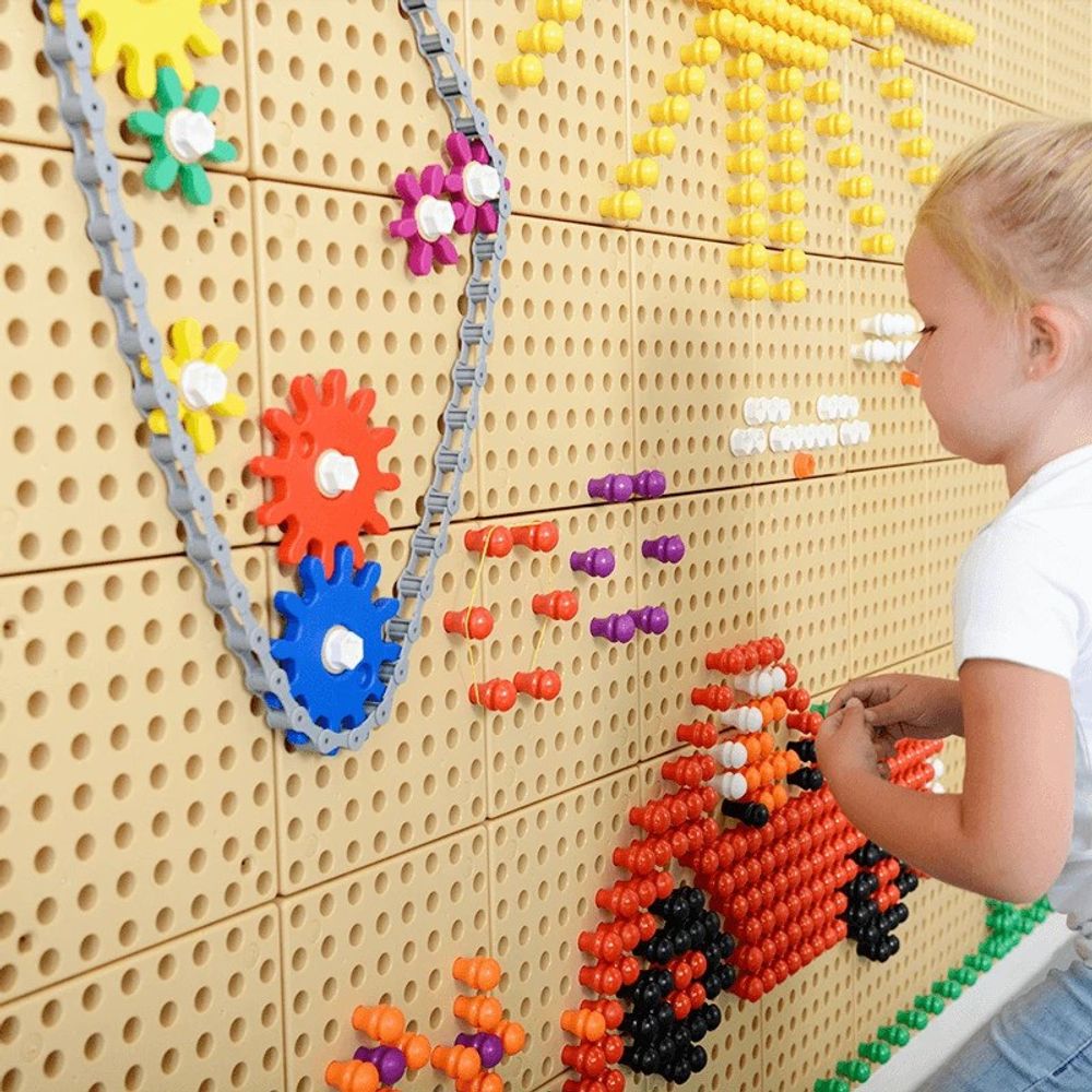 Masterkidz zidna ploča zupčanici i lanac 79 kom. izgraditi vlastiti mehanizam slika 8