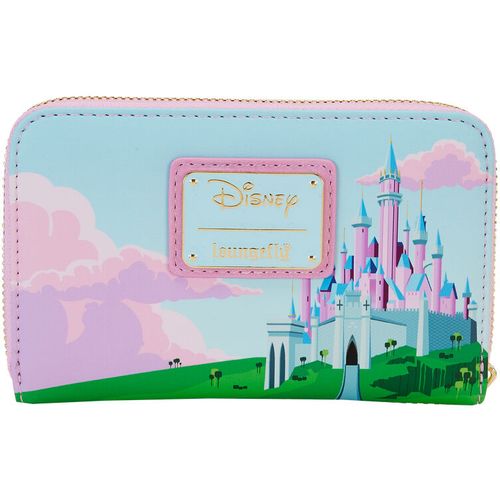 Loungefly Disney Sleeping Beauty Castle Three Good Fairies Stained Glass wallet slika 3