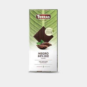 Torras Tamna čokolada 60% kakao zaslađena eritritolom i stevijom 100 G