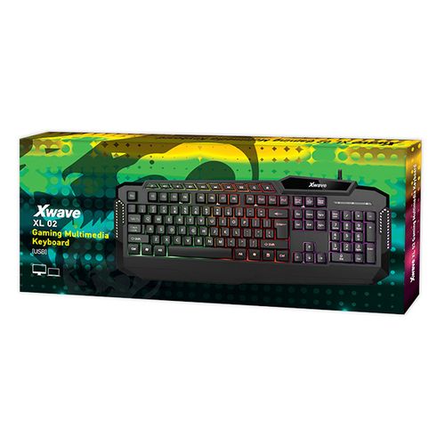 Xwave XL 02 Tastatura gejmerska multimedijalna sa RGB pozad.osvetljenjem,USA slika 1