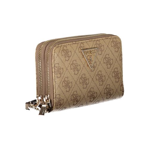 GUESS JEANS WOMEN'S WALLET BEIGE slika 3