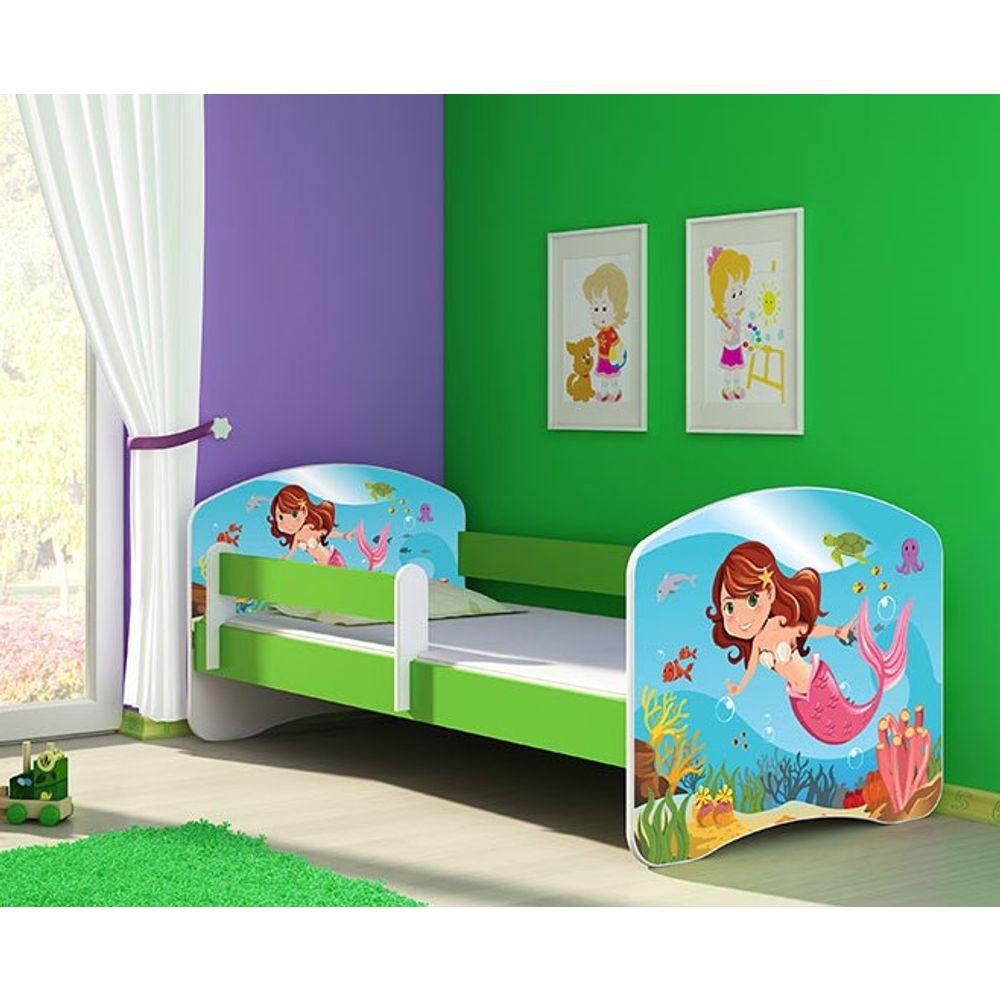 ACMA Dječiji krevet Acma II Green - 160x80cm - Dezen 09 slika 1