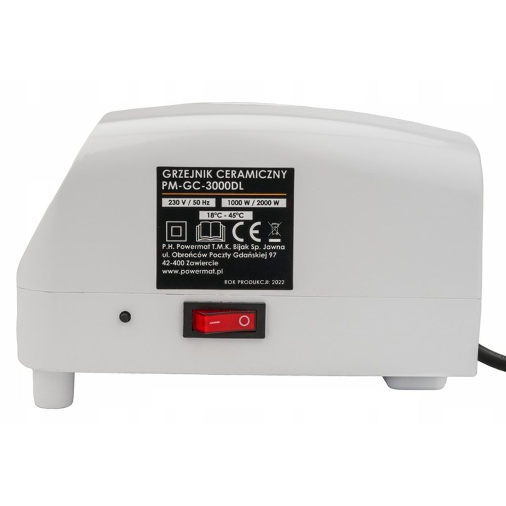 Zračna zavjesa 2000W POWERMAT PM-GC-3000DL daljinski upravljač slika 5