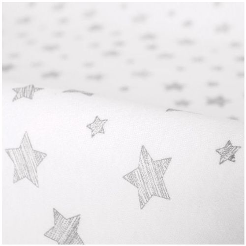 Ceba Baby navlaka za podlogu za previjanje (50x70-80) 2 kom Light grey + Grey Stars slika 2