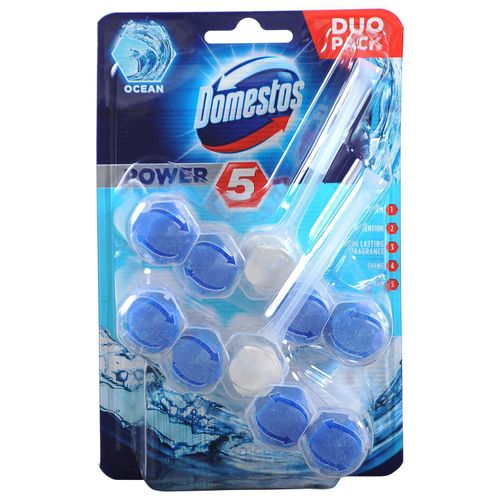 Domestos osvježivač za wc školjku power 5 2x55g slika 1