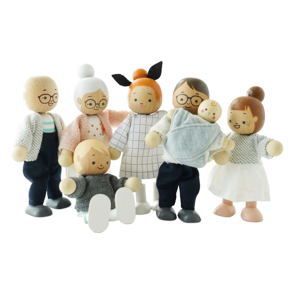 Le Toy Van Set drvenih figurica Moja porodica slika 3