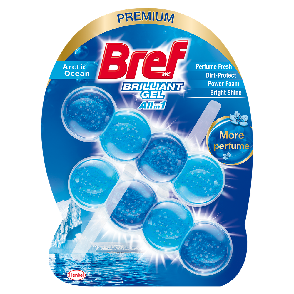 Bref Brilliant gel osvježivač Wc šolje Arctic Ocean 2x42g slika 1