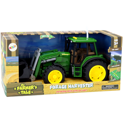 Poljoprivredni traktor - Bager - Svjetla, Zvukovi - Zelena boja slika 4
