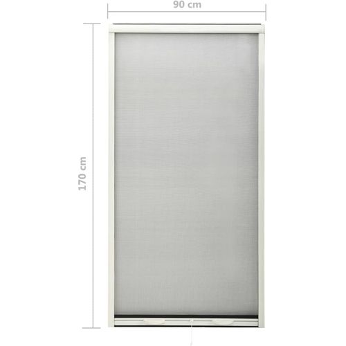 Zaslon protiv insekata za prozore bijeli 90 x 170 cm slika 8