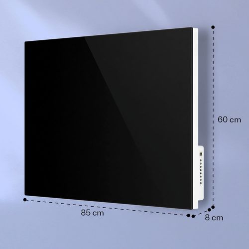 Klarstein Mojave 750 pametni grijač 2 u 1 infracrveni konvektor 85x60cm 750W RGB rasvjetaCrna slika 7