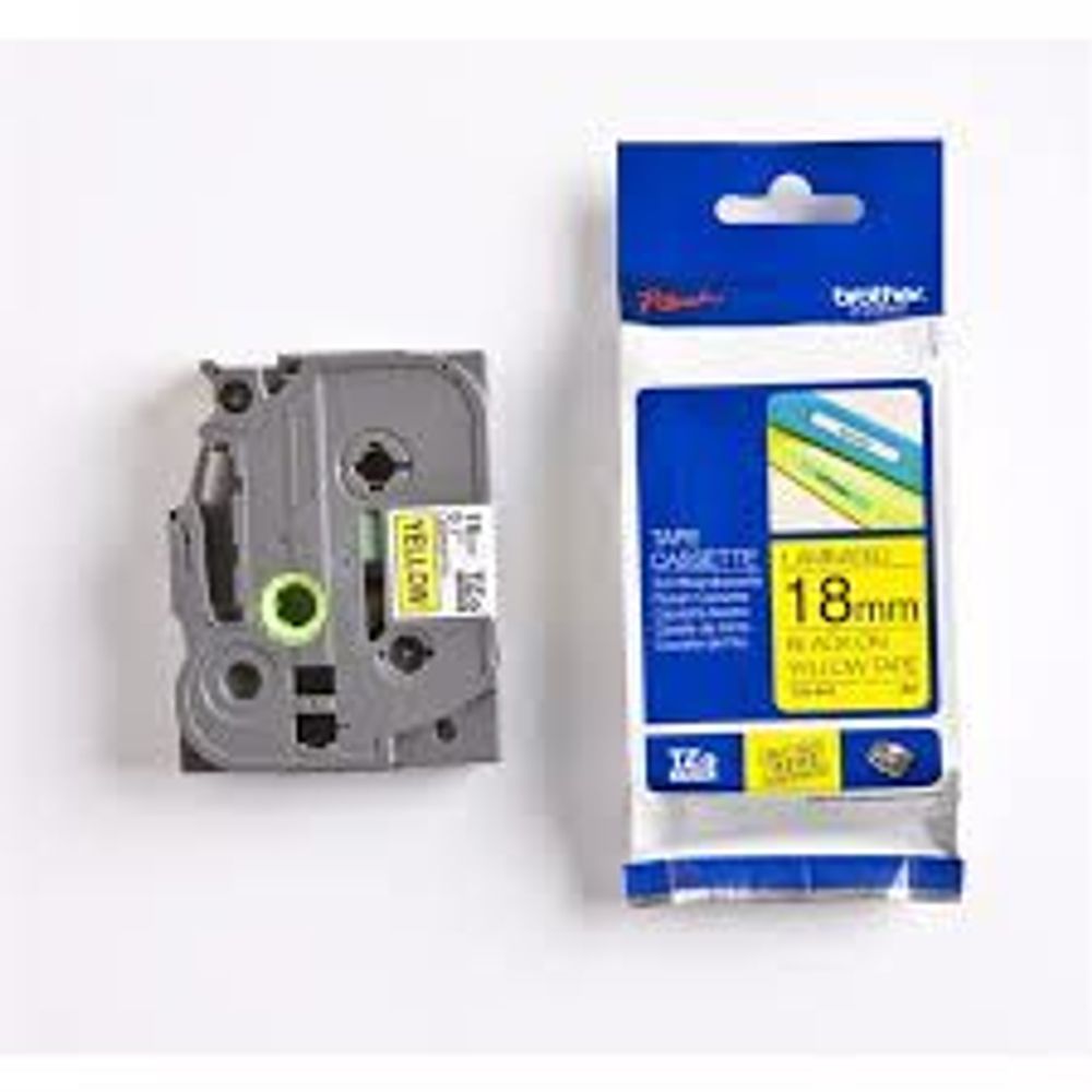 POT PAP BRO TRAKA TZE641 18mm crno na žuto slika 1