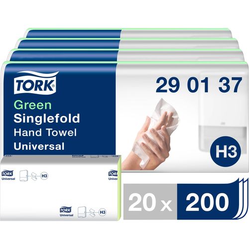 TORK 290152 Zickzack C&amp;C Universal papirnati ručnici (D x Š) 23 cm x 24.8 cm zelena 20 x 200 listova/pakiranje  4000 St. slika 5