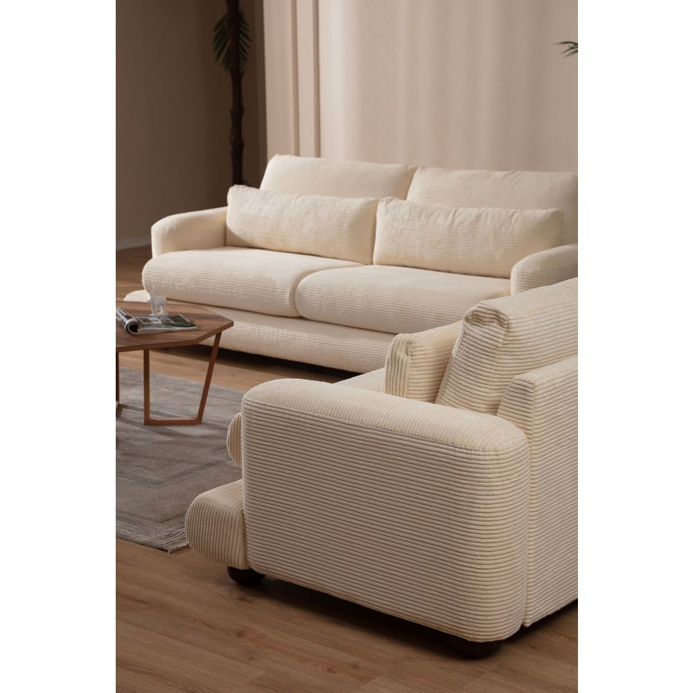 River - Bež Sofa za Tri Osobe slika 2