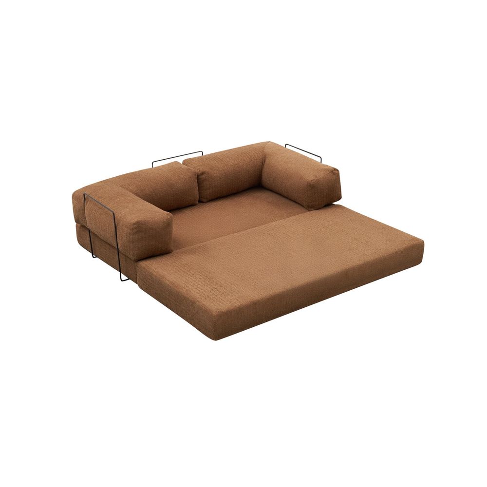 Udobna - Smeđa Ugaona Sofa slika 12