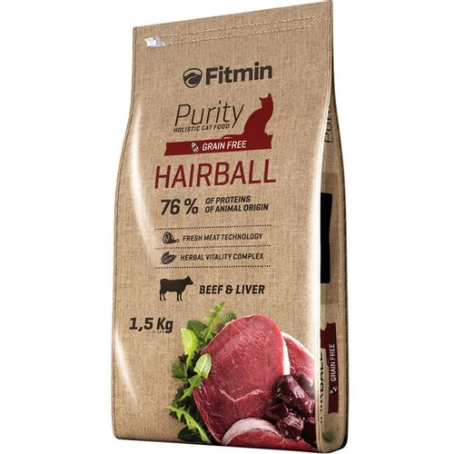 Fitmin Cat Purity Hairball, hrana za mačke 1,5kg slika 1