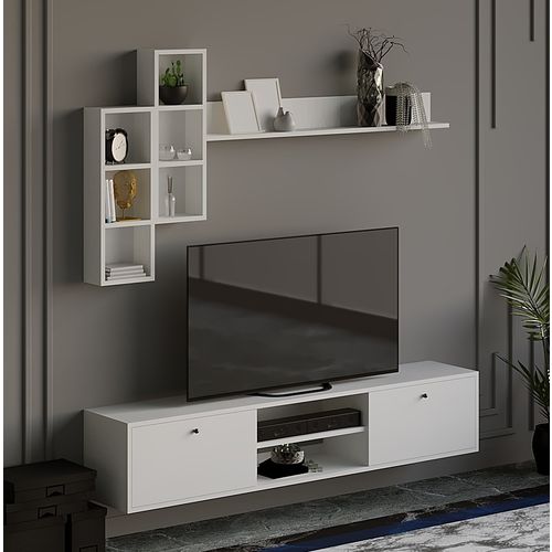 Eclipse - White White TV Unit slika 1