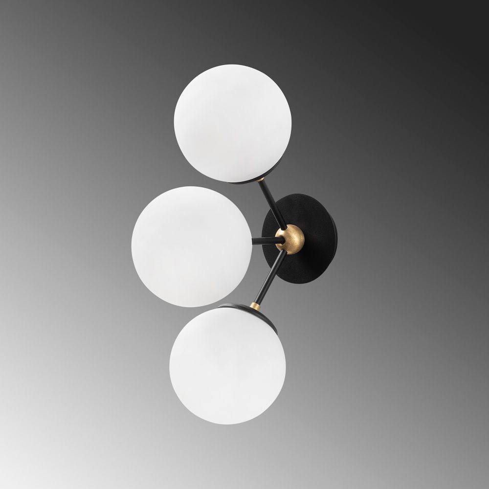 Gondol - 3021 Crno-Bijela Zidna Lampa slika 5
