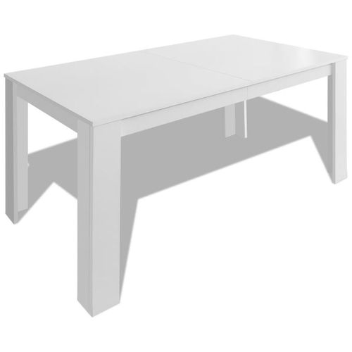 Blagavaonski stol 140 x 80 x 75 cm bijeli slika 7