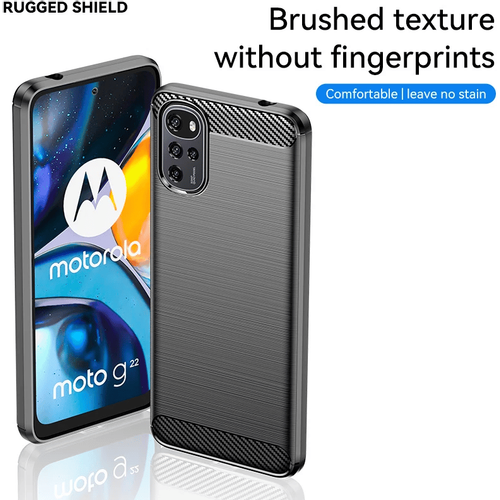 Techsuit Carbon Silicone maska za Motorola Moto G22 slika 4