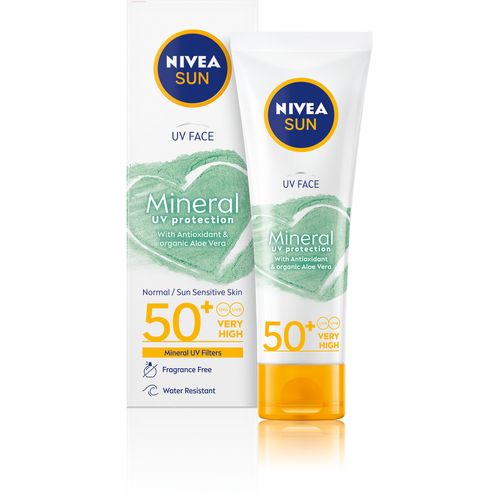 NIVEA SUN MINERAL krema za zaštitu lica SPF 50, 50 ml slika 1
