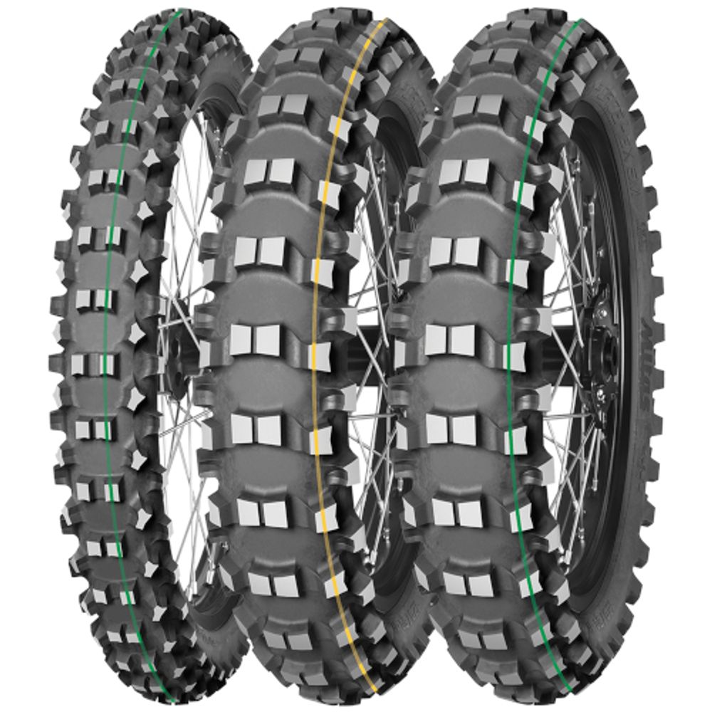 Mitas moto gume 80/100-21 51M Terra Force-EX SM Super Light F TT / zelena črta slika 1